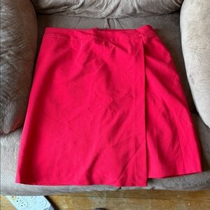 Halogen Vibrant Red A-Line Skirt